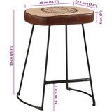  Barski stolci 2 kom tamnosmeđi 40 x 29 5 x 53 cm | shoptok.hr