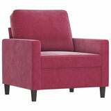  3-dijelni set sofa s jastucima crvena boja vina baršunasti | Eponuda.ba