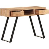 vidaXL Pisalna miza 110x50x75 cm trden akacijev les z naravnimi robovi | Shoptok.si