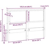 vidaXL Vzglavje Drugo Rjava 120 cm Trdna borovina | Shoptok.si