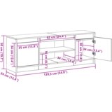 TV komoda s LED starim drvom 139.5x34x50 cm od inženjerskog drva | shoptok.hr