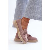 S. BARSKI Women's Suede Loafers with Flat Heels and Decorative D&A | Shoptok.si