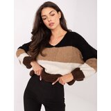 RUE PARIS Sweater-MI-SW-0409.85-black-brown | Shoptok.si