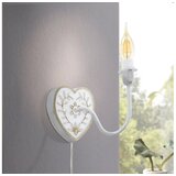 Eglo 33004 - zidna lampa 1xE14/40W/230V bela/patina | Eponuda.com