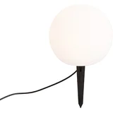 Moderna zunanja svetilka 12V bela 20 cm vklj. LED IP65 - Voltaire Luno