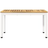  Vrtna klupa 80,5 x 35 x 45 cm Čvrsto drvo akacije Bijela | shoptok.hr