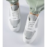 Gemre White sneakers with decorative stitching Facondo | Shoptok.si