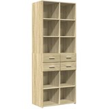 Maison Chic Visoka omara - Komoda - Predalnik sonoma hrast 70x42,5x185 cm inženirski les, (21719857) Cene
