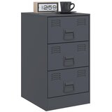 Noćni ormarići 2 kom antracit 34,5 x 39 x 62 cm čelični | Eponuda.com