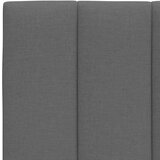 vidaXL Postelja z vzmetnico temno siva 140x200 cm blago | Shoptok.si