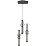 Nova Luce Siva staklena LED viseća svjetiljka s mogućnosti zatamnjivanja ø 38 cm Ulon – | shoptok.hr