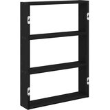  Zidna polica crna 43x9x60 cm izrađeno drvo | shoptok.hr