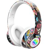  Slušalice bluetooth L750 HiFi RGB stickerbomb design, white | Eponuda.ba
