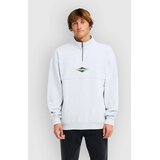 Billabong Burleigh Mock Neck Half-Zip Pulover light grey heather Cene