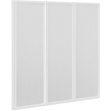 vidaXL Zložljiva stena za tuš 141 x 132 cm s 3 ploščami - - Bela - 5.8 - 141 x 132 cm - 2025-vidaXL-TOPSELLER | Shoptok.si