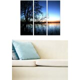 Wallity MDF123830 Multicolor Decorative MDF Painting (3 Pieces) | Eponuda.ba