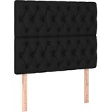  LED uzglavlje crno 90x7x118/128 cm od tkanine | Eponuda.com