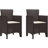  Set za blagovanje na otvorenom 3-dijelni set Smeđa Smola Čvrsta | shoptok.hr