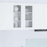 vidaXL Viseča omarica Riga 2 pcs Bela 40 x 31 x 80 cm Konstruiran les | Shoptok.si