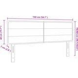 vidaXL LED Uzglavlje Linijski Dizajn Svjetlosiva 72 cm Tkanina | shoptok.hr