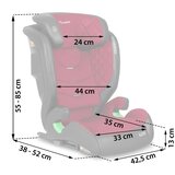  Autosjedalica Nukido Louis crno-crvena 15–36 kg ISOFIX | shoptok.hr