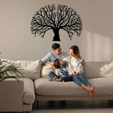 Wallxpert metalni zidni ukras 5606, drvo sa razgranatom krošnjom, 75 x 53 cm, crni | Eponuda.com