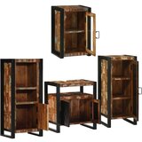 vidaXL Komplet pohištva za kopalnico 4 pcs Trden recikliran les | Shoptok.si