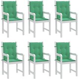 Jastuci za vrtne stolice 6 kom zeleni 100x50x3 cm od tkanine | shoptok.hr
