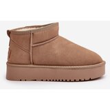 Boto Women's Suede Snow Boots On Platform Beige Nereviana | ePonuda.com