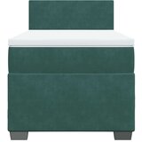 Box spring krevet s madracem tamnozeleni 90x190 cm baršunasti | shoptok.hr
