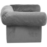 vidaXL Sofa za pse s ladicom siva 75 x 50 x 38 cm plišana | shoptok.hr