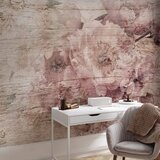  Foto tapeta - Flowers on Boards 450x315 | shoptok.hr