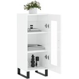  Komoda sjajna bijela 34,5 x 34 x 90 cm od konstruiranog drva | shoptok.hr