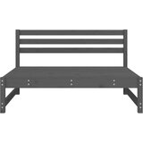  Srednja vrtne sofe 2 kom sive 120 x 80 cm od masivne borovine | shoptok.hr