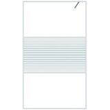 Pregrada za tuš bijela 115 x 195 cm s prozirnim staklom ESG | shoptok.hr