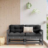  Kutne vrtne sofe 2 kom sive od masivne borovine | shoptok.hr