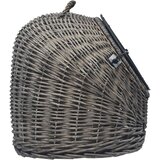  Transporter za mačke sivi 60 x 45 x 45 cm od prirodne vrbe | shoptok.hr