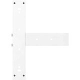  Noge za barsko mizo v obliki črke T, 2 kosa, bele barve, 40x35x(90-91) cm, jeklo | Shoptok.si