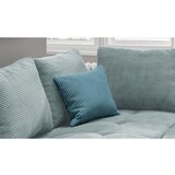 MID.YOU Sedežna Garnitura Alvito, Svetlo Modra, Žamet, Ležišče | Shoptok.si