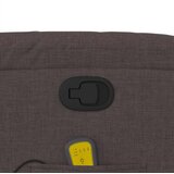  Masažni naslanjač temno rjavo blago | Shoptok.si