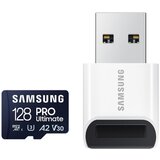 Samsung microsd 128GB, pro ultimate, sdxc, uhs-i U3 V30 A2, read up to 200MB/s, write up to 130 mb/s, for 4K and fullhd video recording, w/usb card | ePonuda.com
