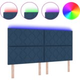  LED uzglavlje s dijamantskim uzorkom Plava 180 cm Tkanina | shoptok.hr