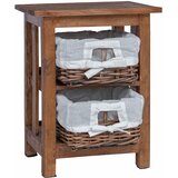  Bocni stol Smeđa 38 x 28 x 50 cm Čvrsto mahagonijevo drvo | shoptok.hr