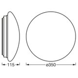 Osram plafonsko svetlo ceiling essential 2xE27/25W/230V prečnika 35 cm, belo | Eponuda.com
