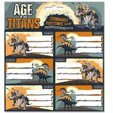 Ars Una Etikete za zvezke pakirane po 3 x 6 kosov : Age of the Titans dizajn z dinozavri | Shoptok.si