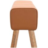  Klupa 110 x 30 x 45 cm Prava koža Smeđa | shoptok.hr