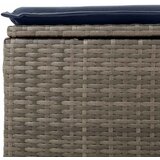  2-dijelni set vrtnih sofa poliratan i bagrem s jastucima sivi | shoptok.hr