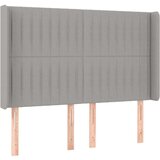  Box spring postelja z vzmetnico LED sv. siva 140x200 cm blago, (20930415) | Shoptok.si
