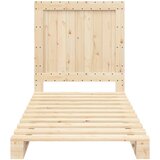  Okvir kreveta s uzglavljem 90 x 200 cm od masivne borovine | shoptok.hr