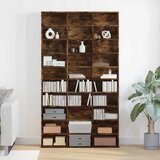 Ormarić za CD dimljeni hrast 102x23x177,5 cm konstruirano drvo | shoptok.hr